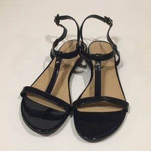 Lands’ End Navy Blue Sandals